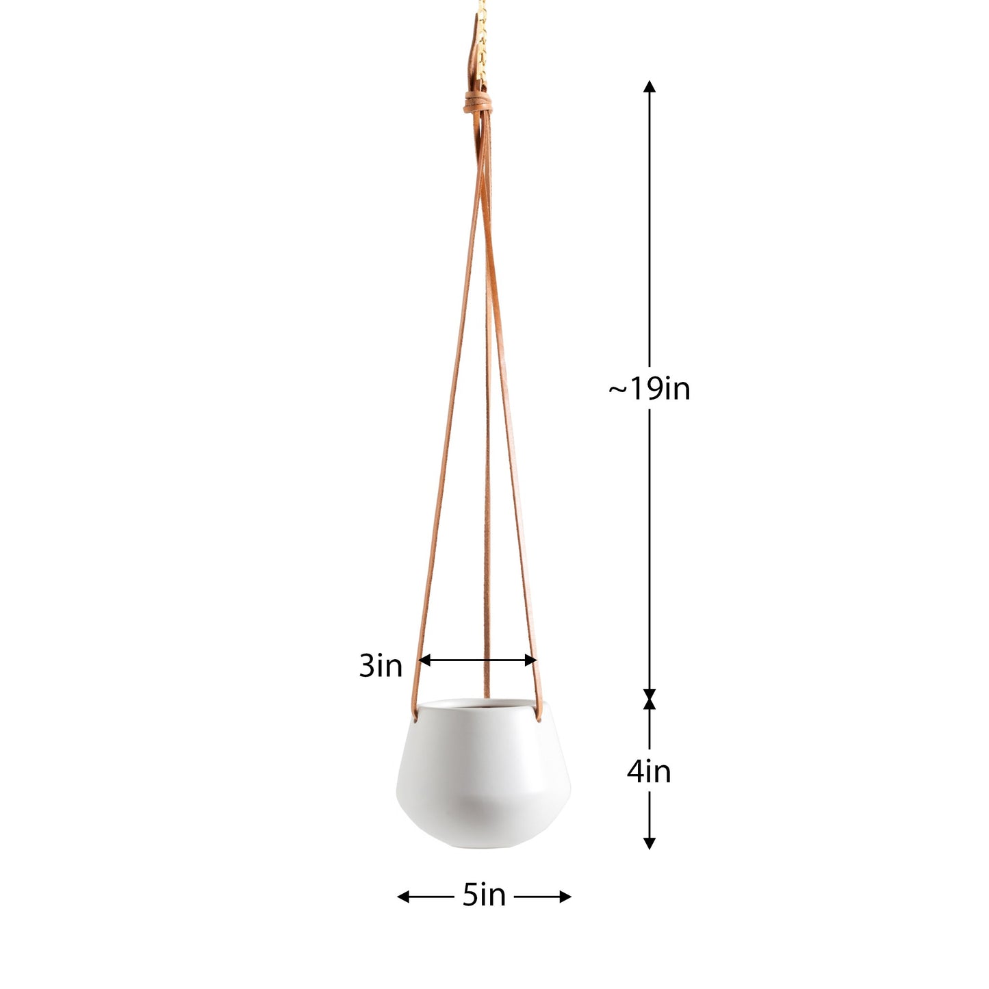 Cache-pot suspendu