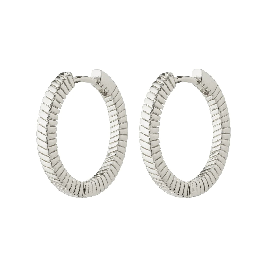 Boucles d'oreilles plaqué argent - Dominique