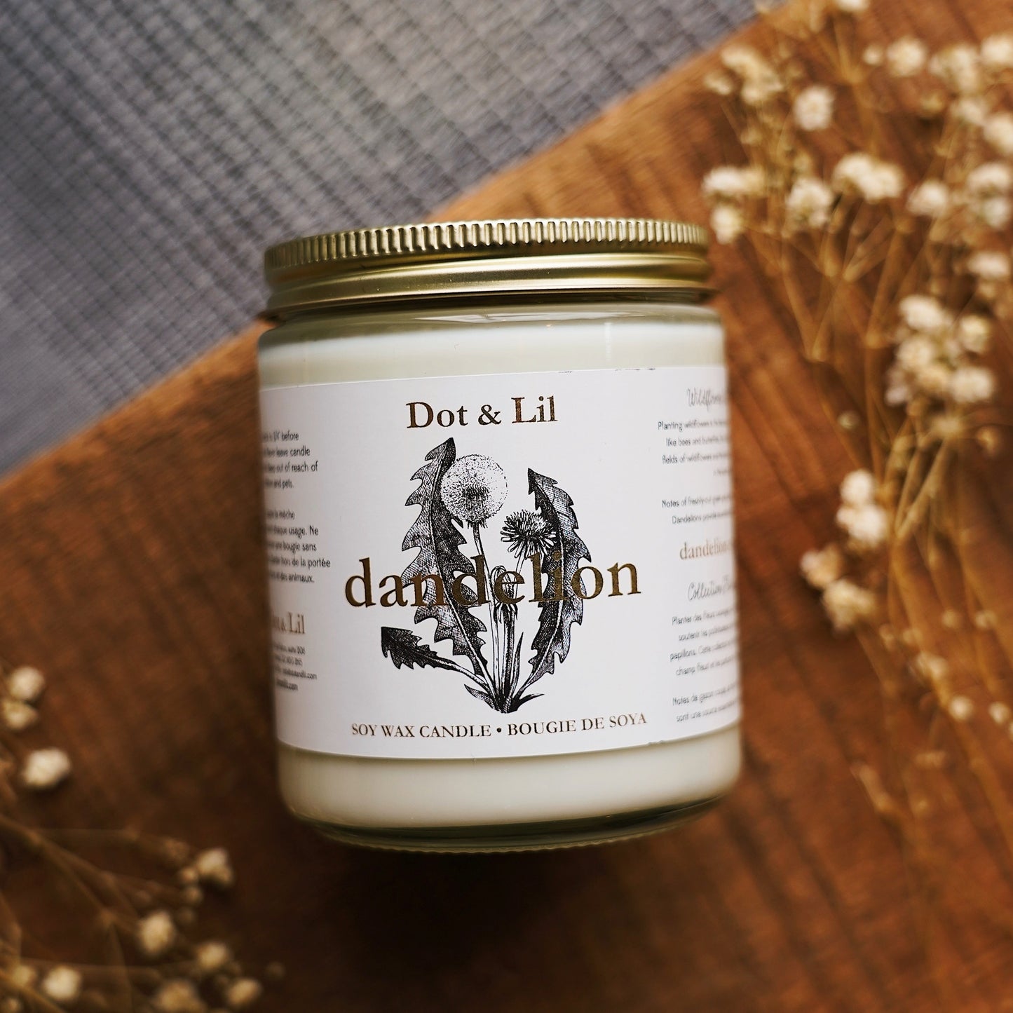 Bougie de soya - dandelion