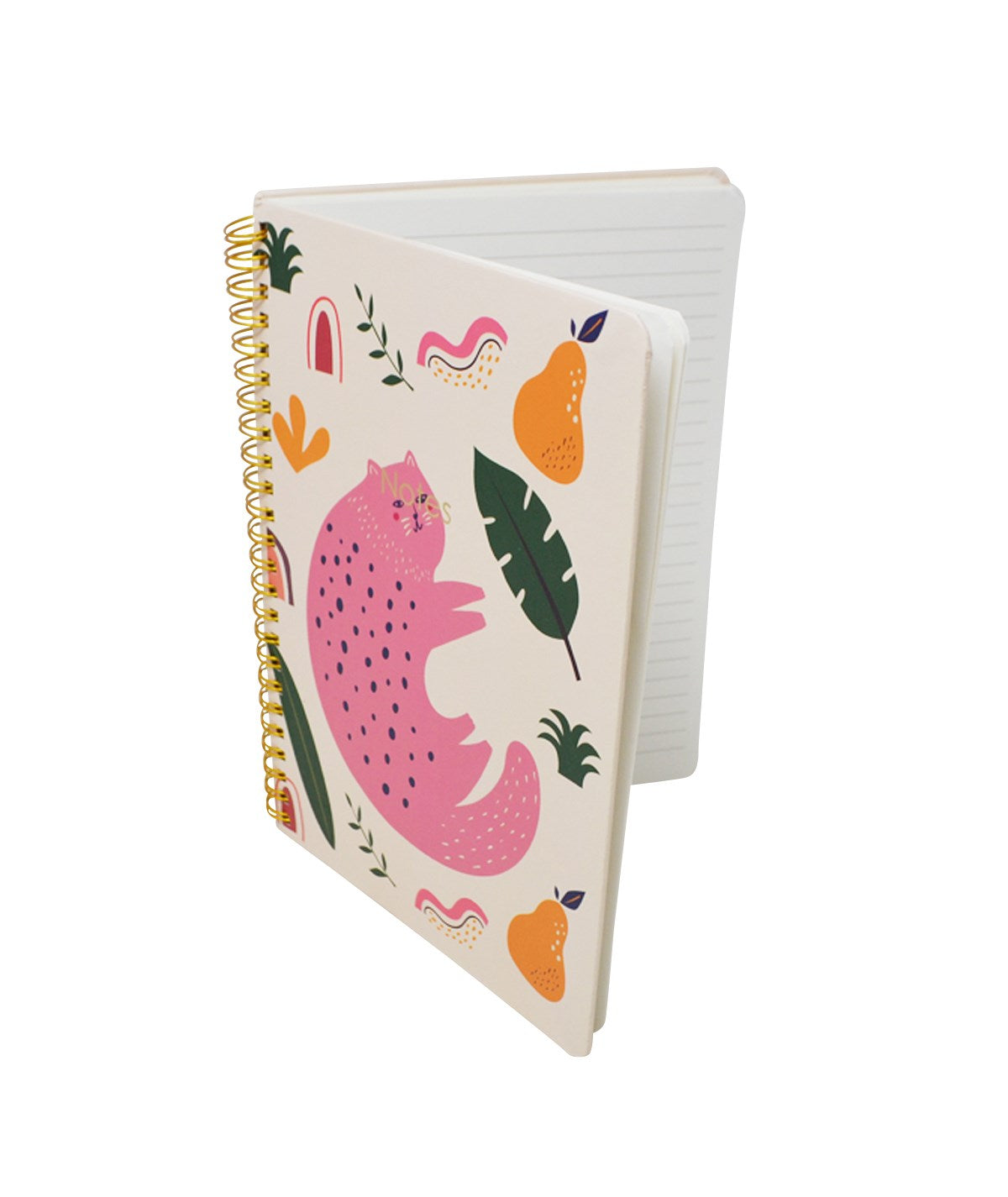 cahier-chat-tropical,organisation,cahier,montreal,boutique, montreal,casa-luca,boutique-casa-luca,papeterie,idee-cadeau,page-lignee, pages-lignees