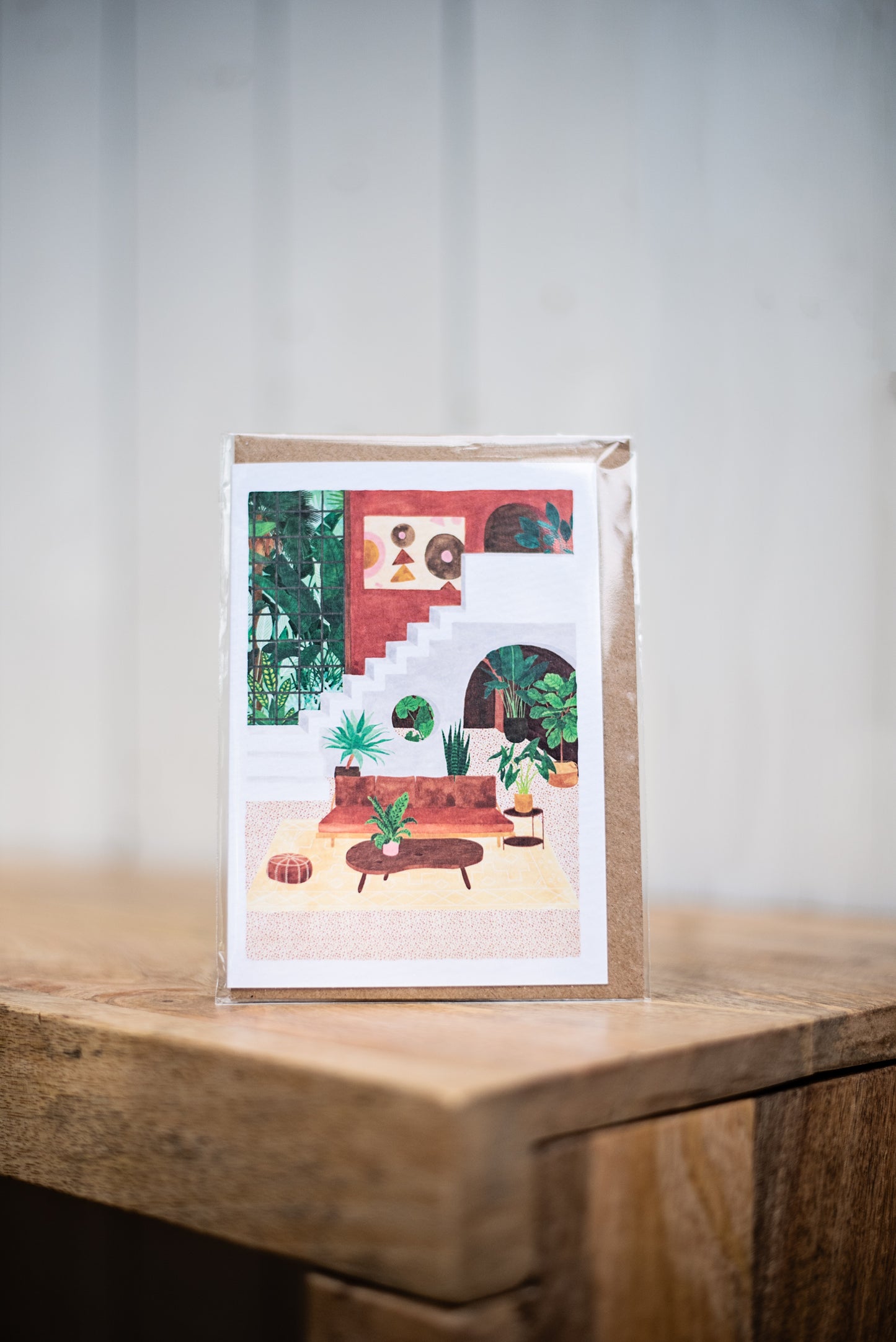Carte de souhait - Salon vintage