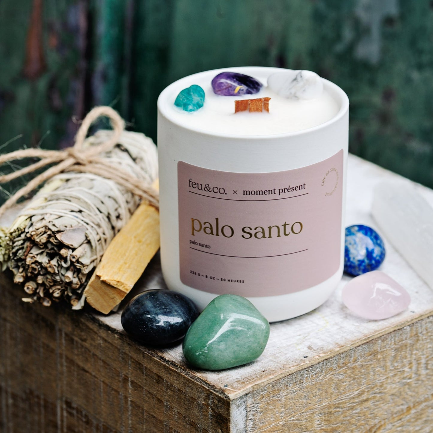 Bougie de soya - palo santo