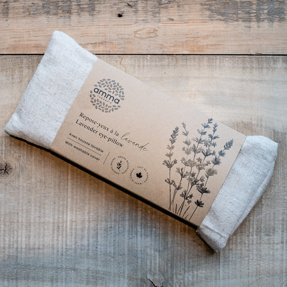 repose-yeux-a-la-lavande, masque, lavande, ecoresponsable, idee-cadeau, boutique-montreal, casa-luca, ahuntsic, boutique-casa-luca, montreal, therapeutique, aromatherapie, masques de sommeil, fait-au-quebec