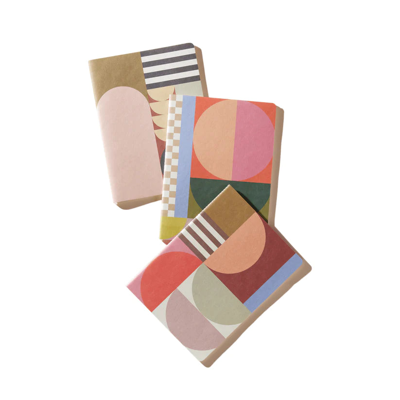 ensemble-de-3-cahiers-geometrique,carnet-note,papeterie,ahuntsic,casa-luca,boutique-casa-luca