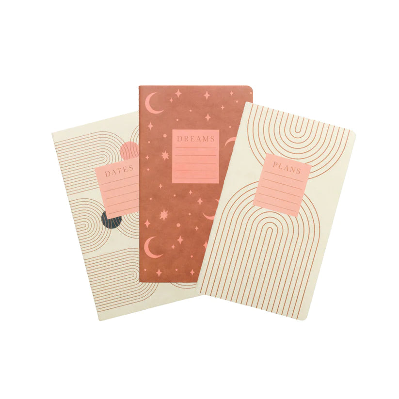 ensemble-de-3-cahiers-dreams,carnet-note,papeterie,ahuntsic,casa-luca,boutique-casa-luca