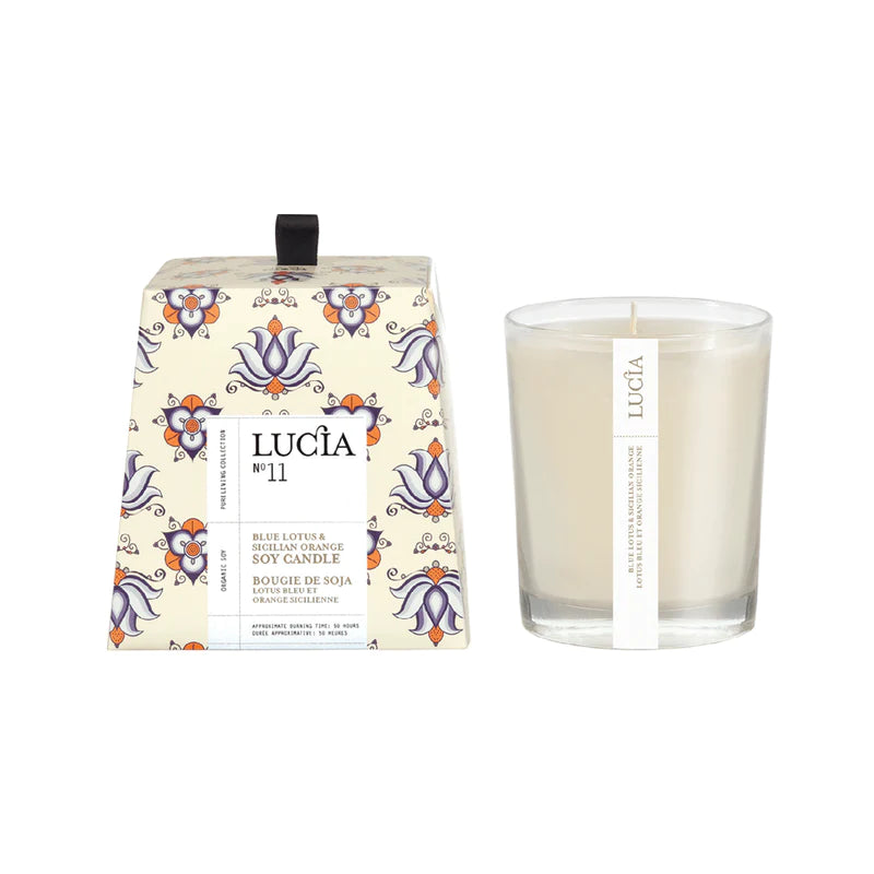 bougie-de-soya-lucia-no-11-lotus-bleu-et-orange-sicilienne,chandelle,bougie,ambiance,lucia,montreal,casaluca,casa-luca,boutique-casa-luca,ahuntsic,montreal,produit-quebecois,achat-local,