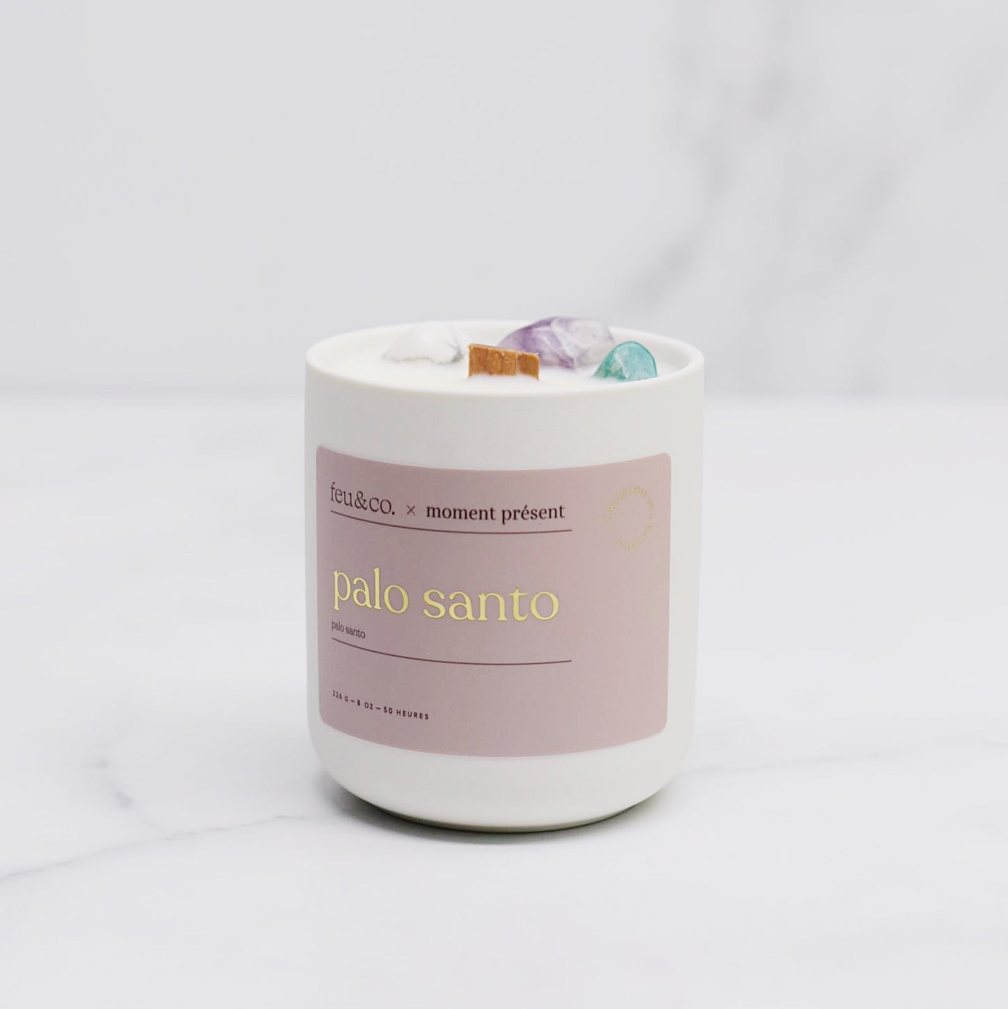 Bougie de soya - palo santo
