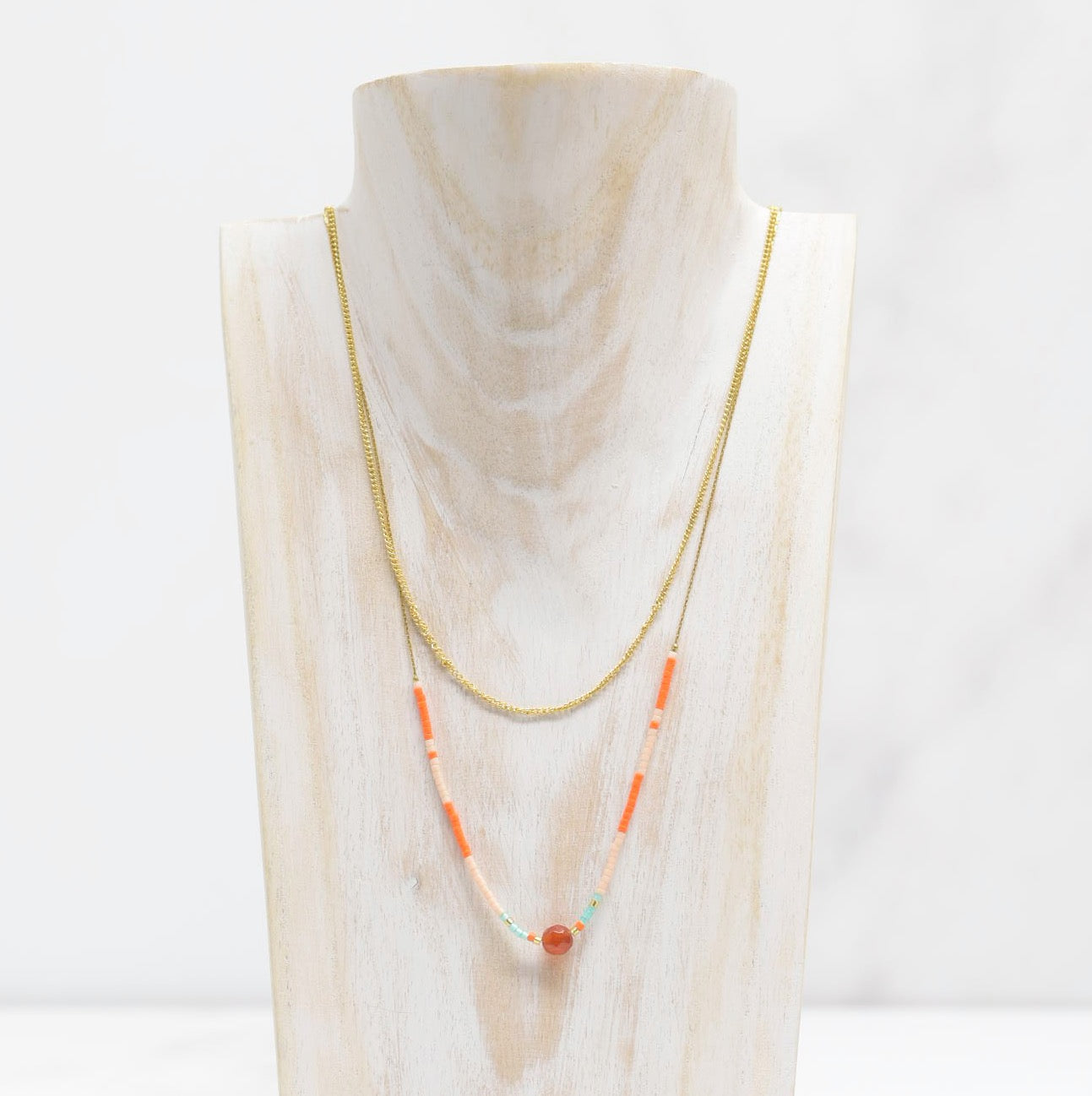 collier-acier-inoxydable-orange,bijou,bijoux,collier,chaine,montreal,ahuntsic ,boutique-casa-luca,casa-luca,or