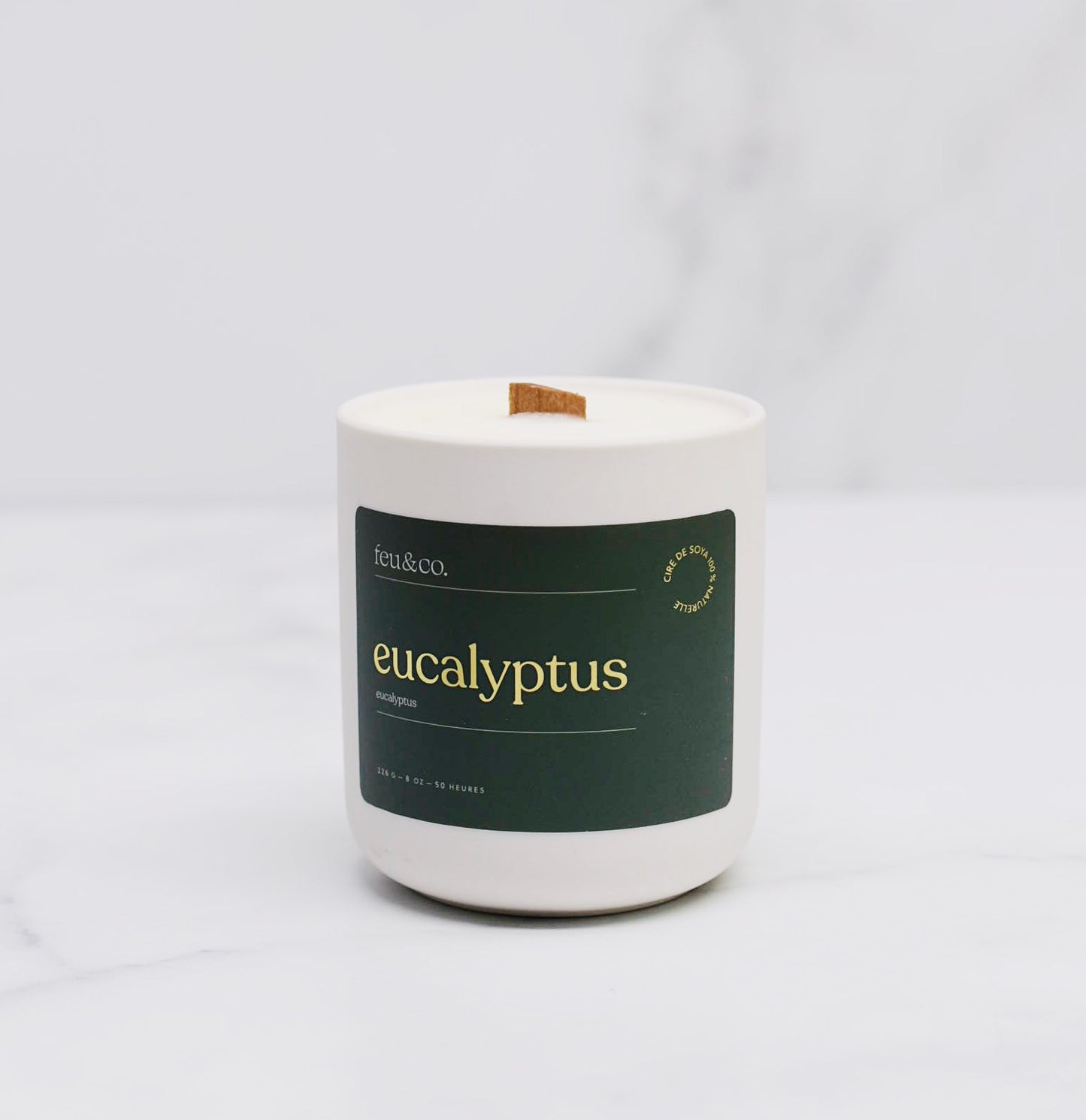 Bougie de soya - eucalyptus