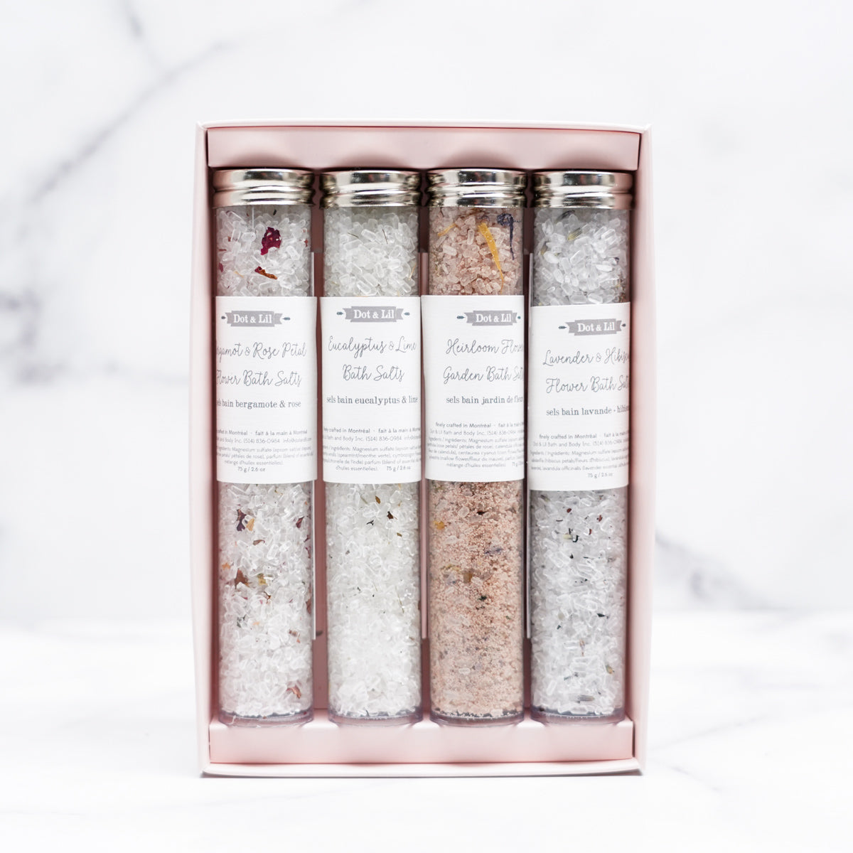 coffret-sels-de-bain-dot-lil,sel,bain,sels-de-bain-fait,quebec,fabrique,nature,idee-cadeau,produits,soins,det-et-lil,dot-&-lil,montreal,quebec,casa-luca,achat-local