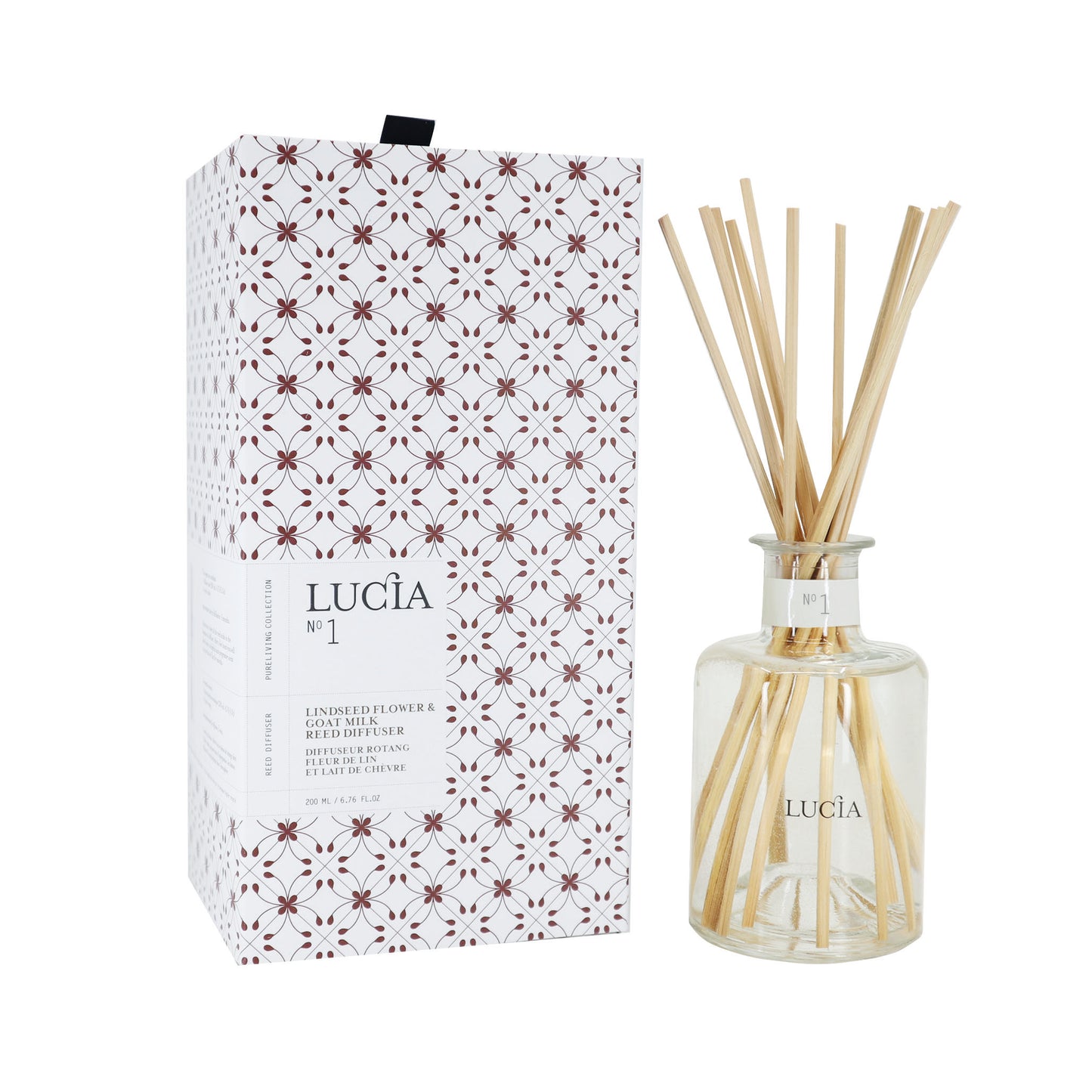 Diffuseur rotang - No.1 Fleur de lin et lait de chèvre