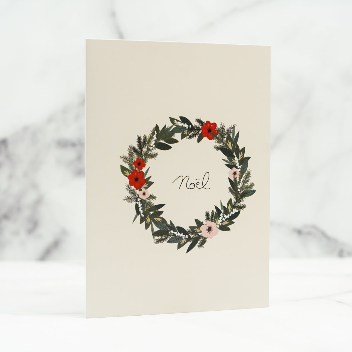 Carte de Noël - Couronne de Noël