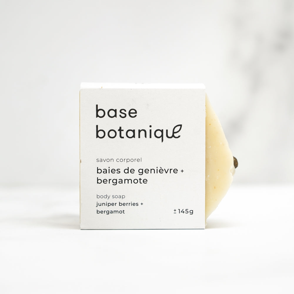 Savon - Base Botanique | baies de genièvre et bergamote