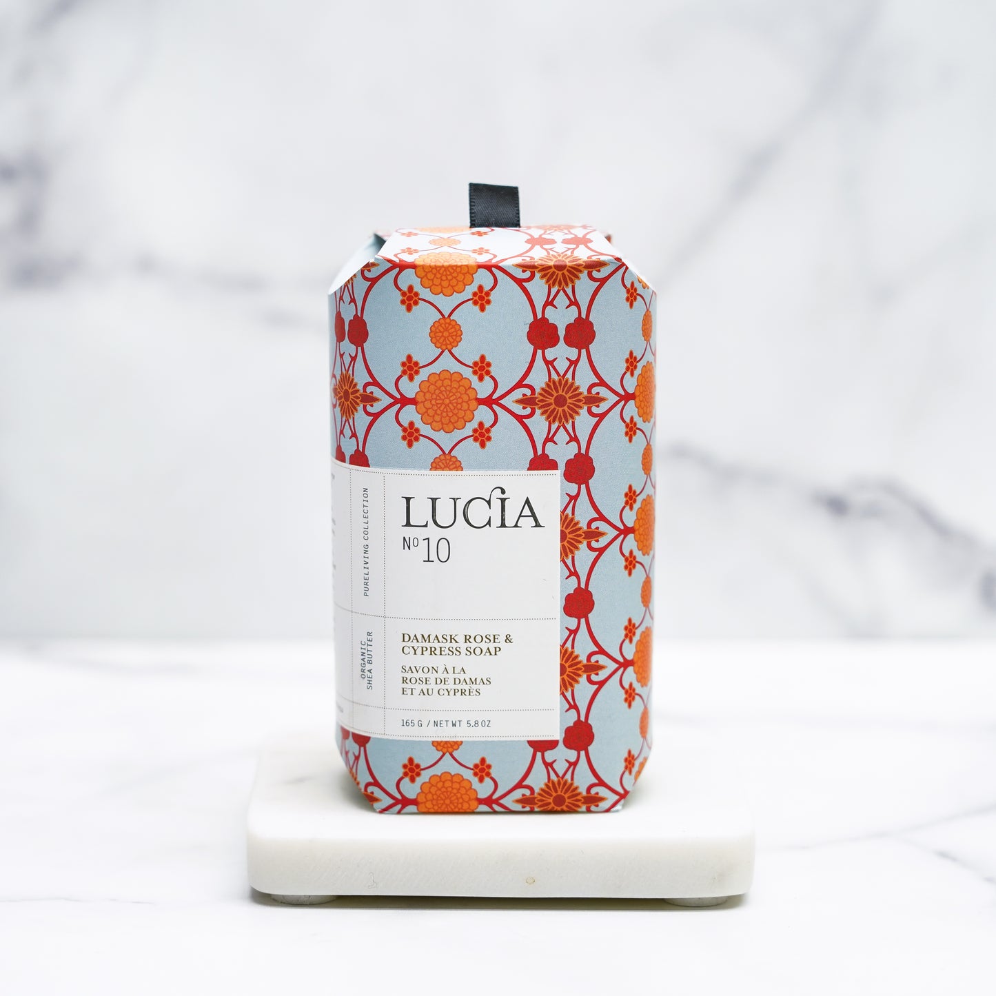 Savon en barre - Lucia - No.10 rose de damas et cyprès