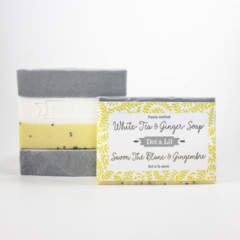 Savon en barre - thé blanc et gingembre
