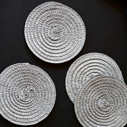 ensemble-de-4-sous-verres-tisses,cadeau,idee-originale,idee-cadeau,decoration,bois,idee-decoration,montreal,ahuntsic,casa-luca,boutique-casa-luca