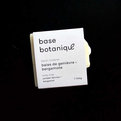 Savon - Base Botanique | baies de genièvre et bergamote