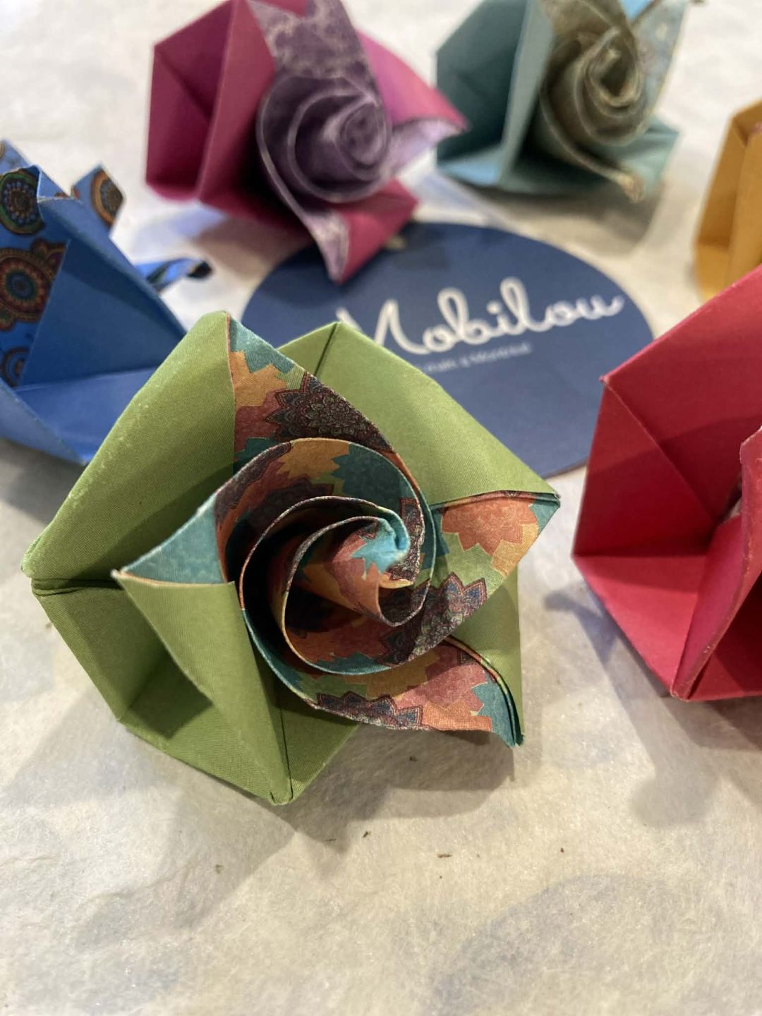 Atelier - ORIGAMI, exploration du cœur et bouton de rose