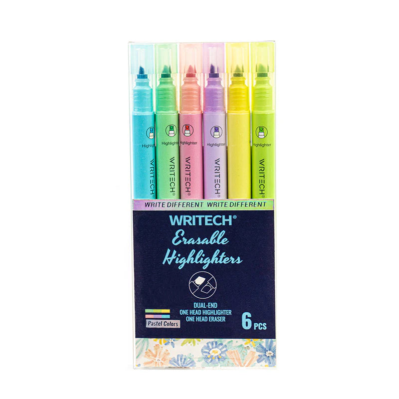 Ensemble de 6 surligneurs effaçables