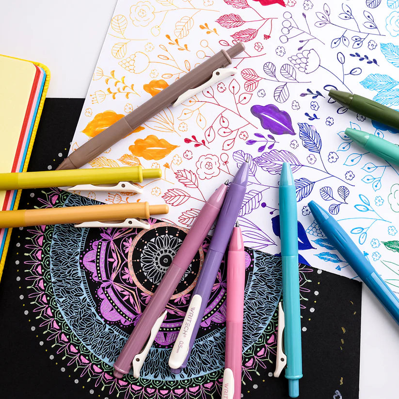 Ensemble de 5 stylos colorés