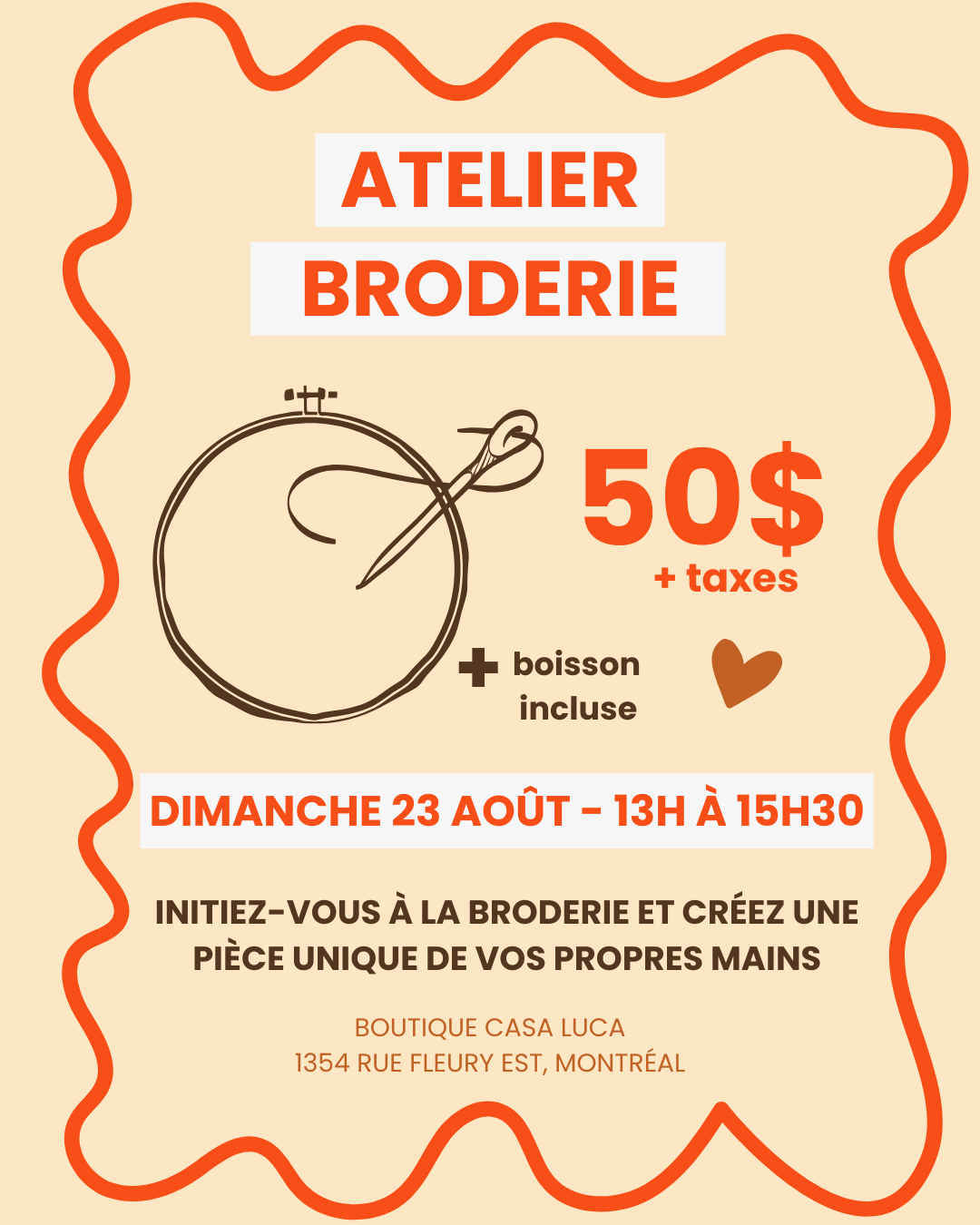 Atelier de broderie