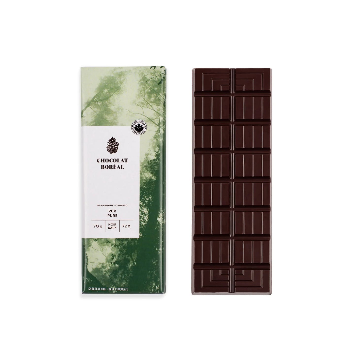Chocolat noir - Chocolat boréal | Noir pur