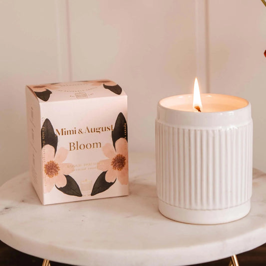 Bougie de soya 8oz - Mimi & August | Bloom