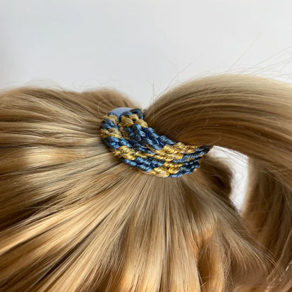 elastique-pour-cheveux-bleu-jaune,cheveux,chouchou,elastique,recevoir,boutique-casa-luca,ahuntsic