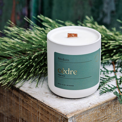 Bougie de soya - cèdre