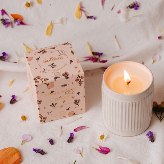 Bougie de soya 8oz - Mimi & August | Confetti