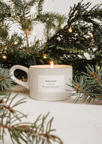Bougie de soya 5.5oz - Mimi & August | Foresta