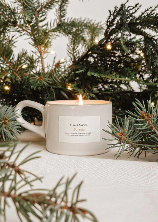 Bougie de soya 5.5oz - Mimi & August | Foresta