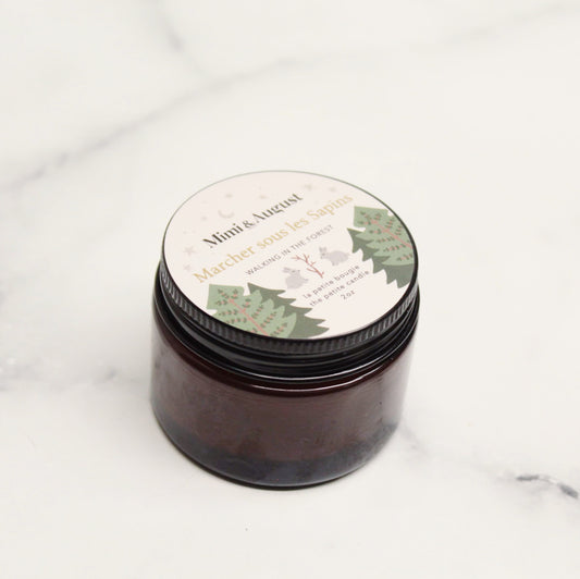 Bougie de soya - Marcher sous les sapins
