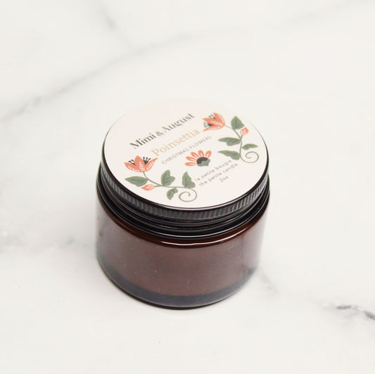 Bougie de soya - Poinsettia