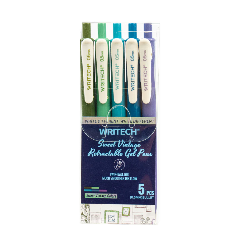 Ensemble de 5 stylos colorés