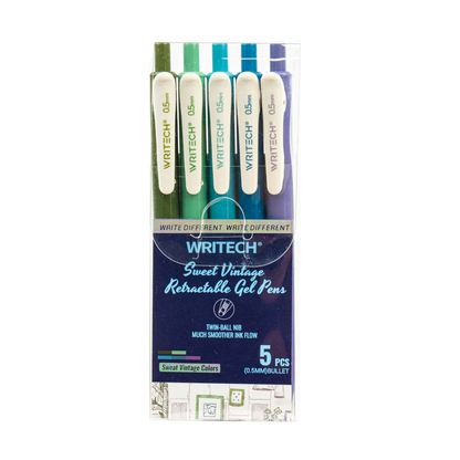 Ensemble de 5 stylos colorés