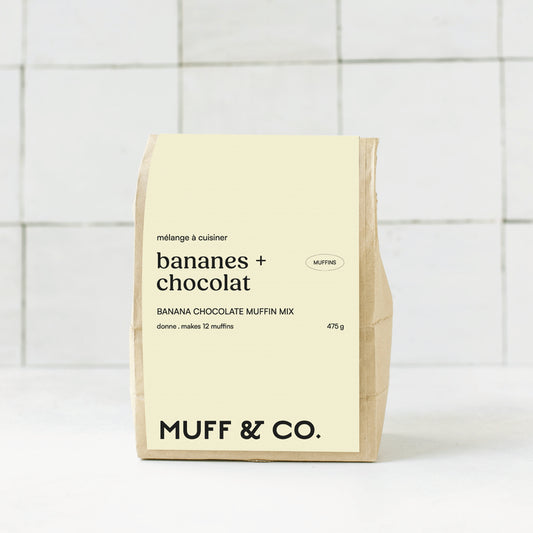 Mélange à muffins - Bananes + chocolats