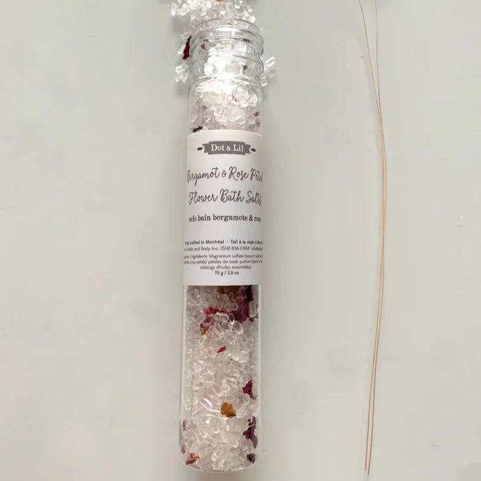 Sels de bain - Dot & Lil | Bergamote et rose