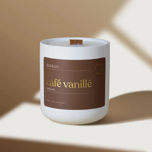 Bougie de soya - Feu & Co | café vanillé
