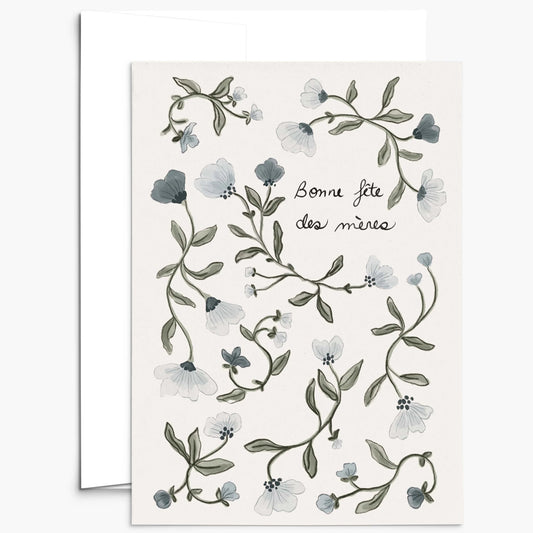 Carte - Fleur bleue