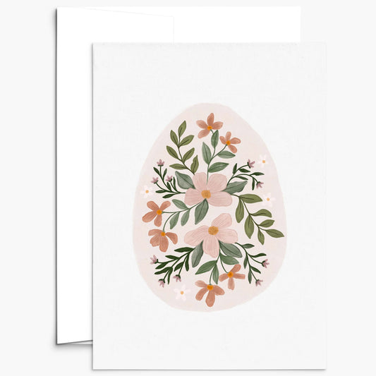 Carte - Œuf fleuri