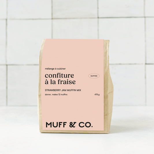 Mélange à muffins - Confiture à la fraise