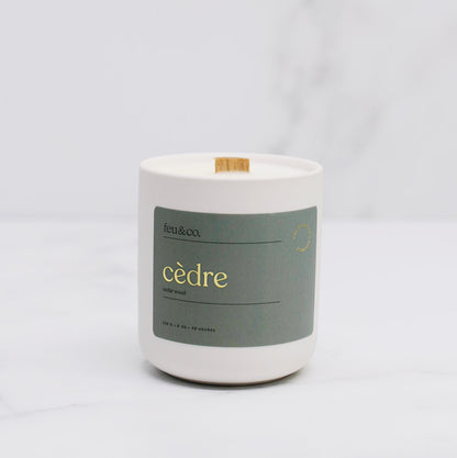 Bougie de soya - cèdre