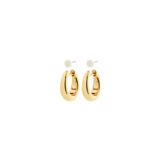 Boucles d'oreilles plaqué argent - Pilgrim | Starlight anneaux & perles
