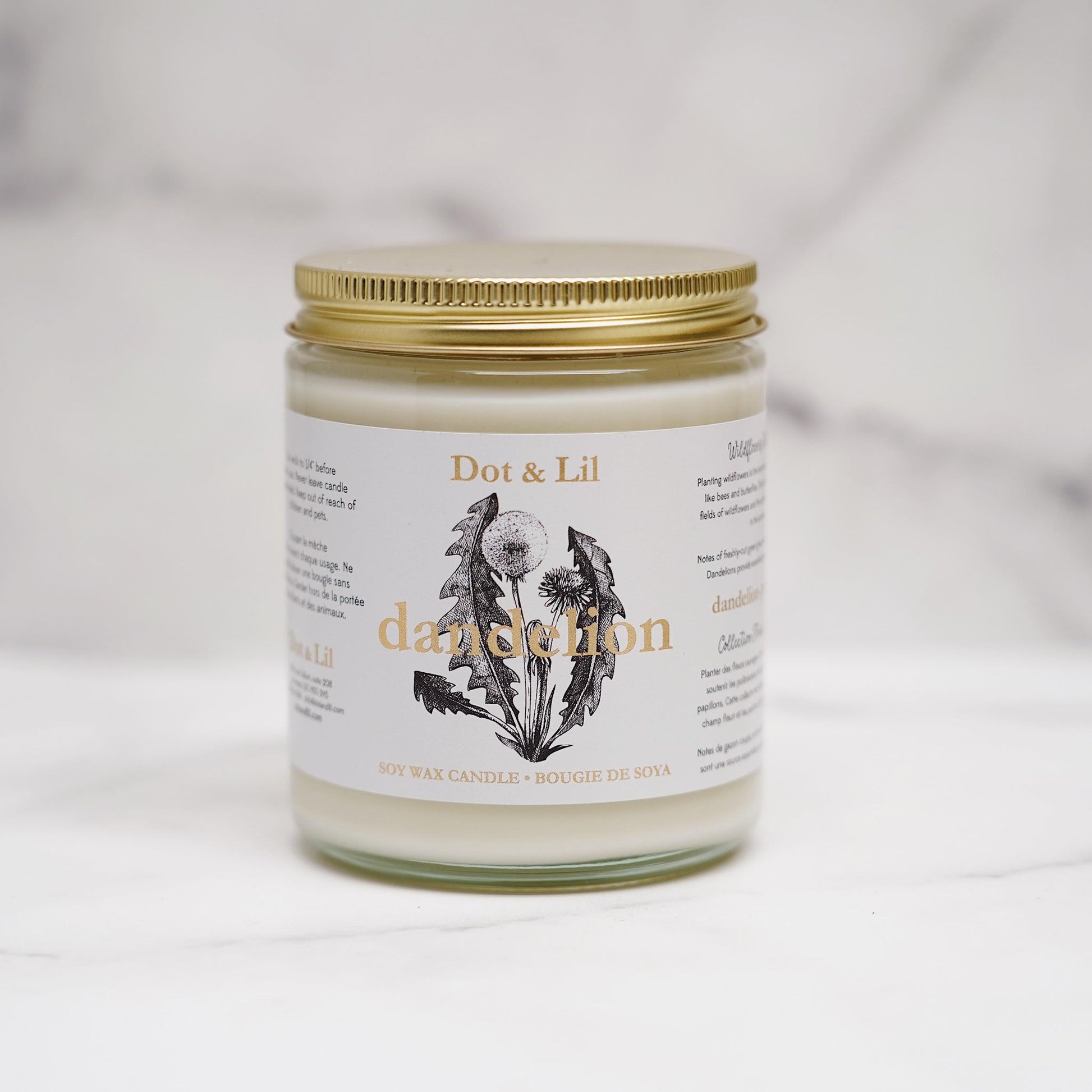 bougie-dandelion,fait,quebec,fabrique,nature,idee-cadeau,produits,soins,dot-et-lil,dot-&-lil,montreal,quebec,casa-luca,bougie,chandelle,bougies,chandelles,cire-de-soya,cire-de-soja