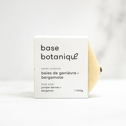 Savon - Base Botanique | baies de genièvre et bergamote
