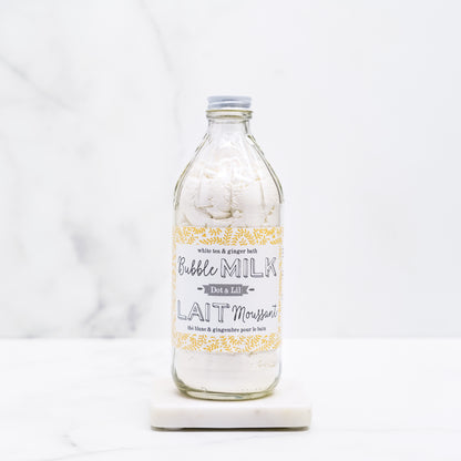 lait,bain,the-blanc-et-gingembre,dot&lil,dot-et-lil,fait,quebec,fabrique,montreal, boutique,casa-luca,ahuntsic,achat-local,produit-quebecois,idee-cadeau,lait-de-bain