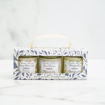 chevrefeuille,fleur-de-riz,pivoine,feuille-d-olivier,fait,quebec,fabrique,nature,idee-cadeau,produits,soins,dot-et-lil,dot-&-lil,montreal,quebec,casa-luca,bougie,chandelle,bougies,chandelles,cire-de-soya,cire-de-soja