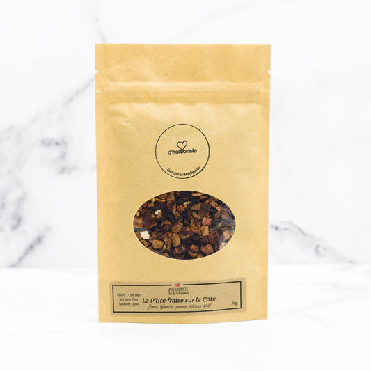 tisane-la-ptite-fraise-sur-la-cote-coeur-dherboriste-montreal,tisane,iles-de-la-madeleine,zen,relaxation,casa-luca,boutique-casa-luca,ahuntsic,achat-local,coeur-dherboriste