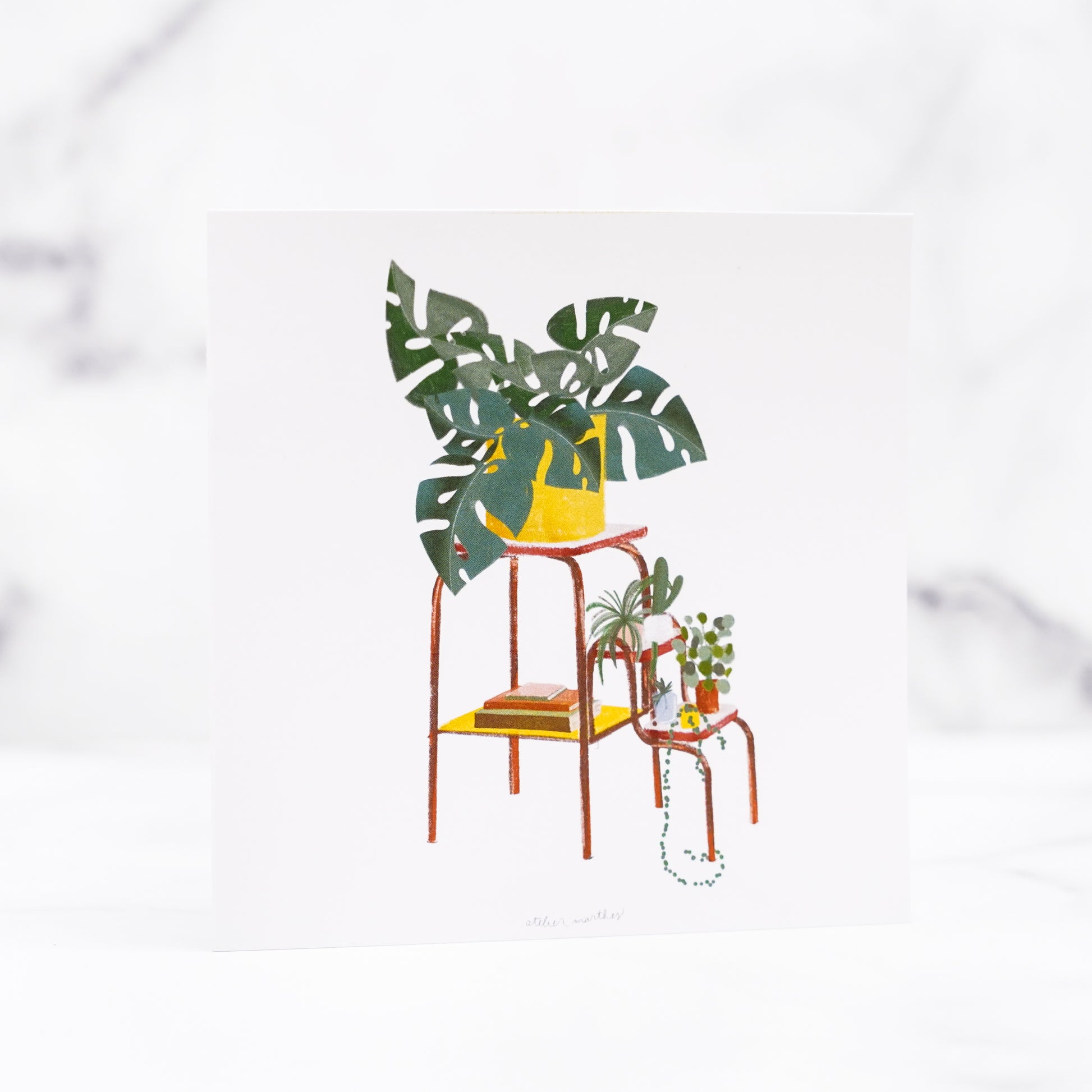carte-de-souhaits-etagere-de-plantes,carte-de-souhaits,carte,sans-texte,reproduction-numerique,illustration-originale,montreal,ahutnsic,casa-luca,boutique-casa-luca,boutique-montreal